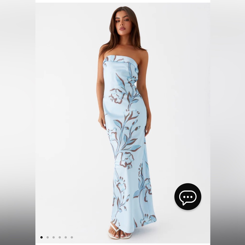 Peppermayo blue floral maxi dress